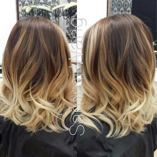 Chic Blonde Ombre on Short Hair
