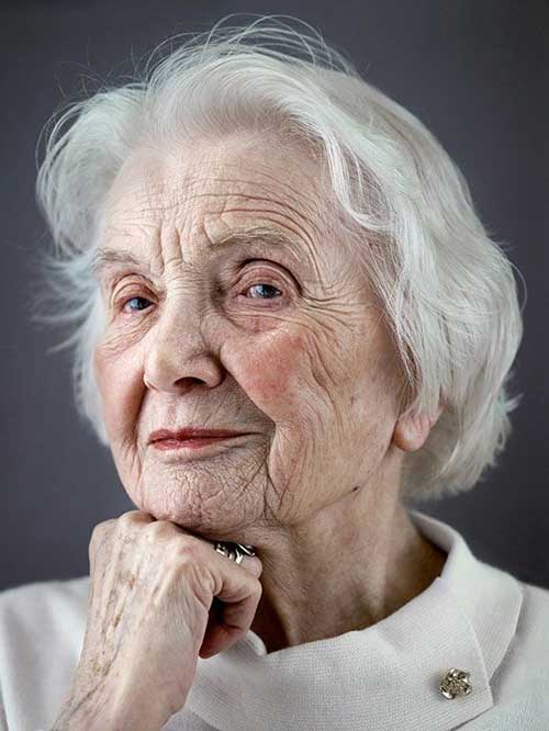 Cute Natural Thin Hair for Older Women