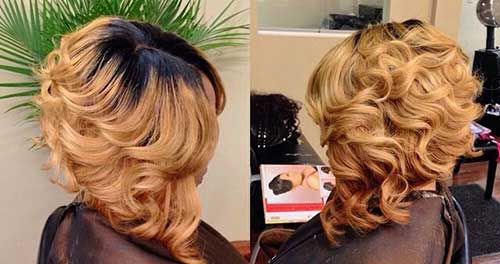Bob Hairstyles with Finger Waves for Black Women