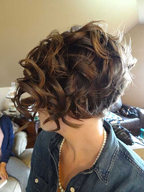 Curly Graduated Short Bob Haircuts 2014