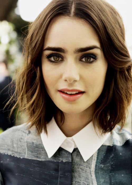 Lily Collins Short Hair Cuts for Women
