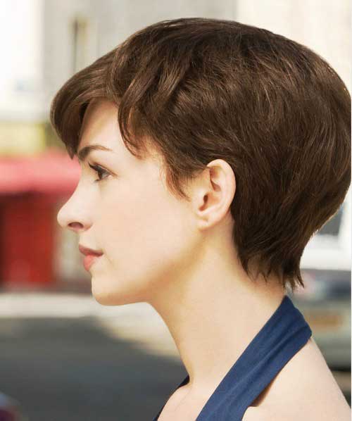 Anne Hathaway Short Hair Anne Hathaway Pixie Haircut