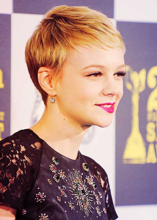 Carey Mulligan Short Hair Carey Mulligan Blonde Pixie Hair