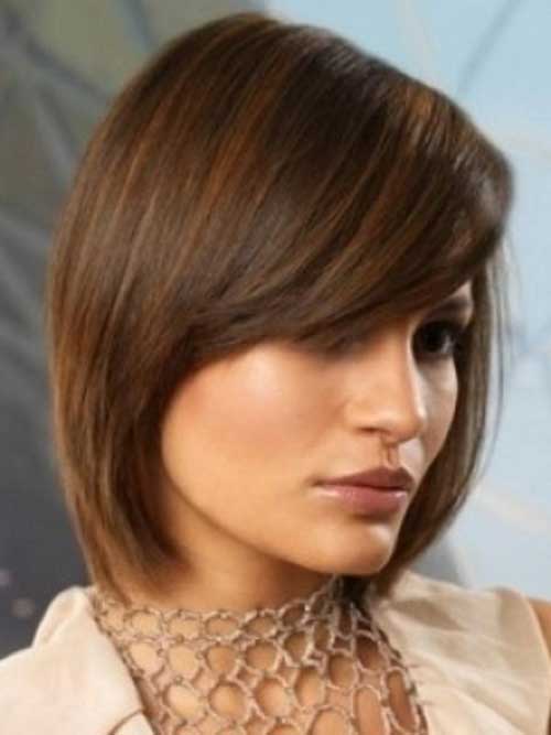 Straight Appealing Brown Filled Bob