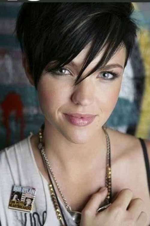 Dark Thick Pixie Short Dark Thick Pixie Hairstyles
