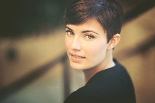 Short Pixie Hair From Side
