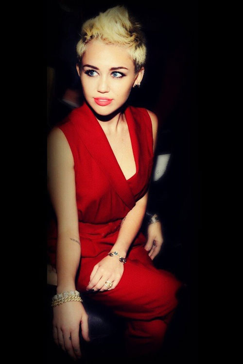 Miley Cyrus Pixie Haircut 2015