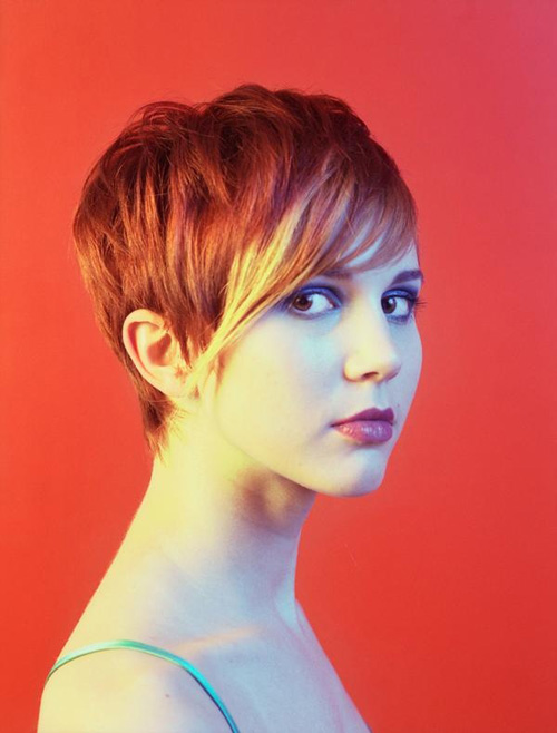 Pixie Hairstyle Cute Color
