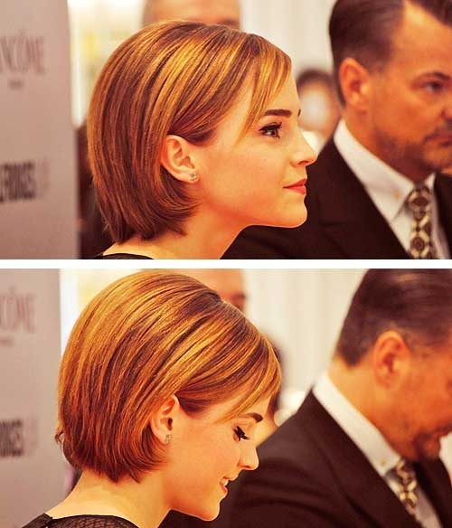 Emma Watson Bob Cute Hairstyle