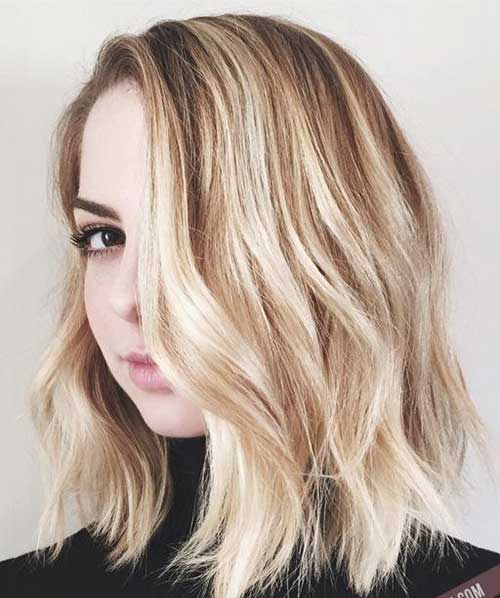 Blonde Fine Hair with Waves