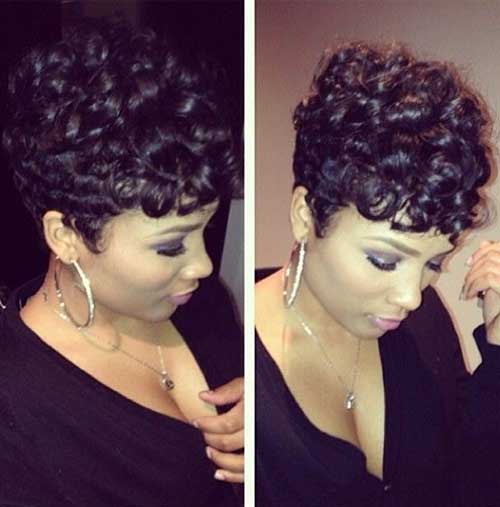 Cute Short Curly Hairstyles for Black Women