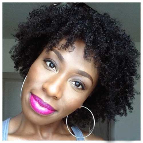 Short Black Naturally Curly Hairstyles