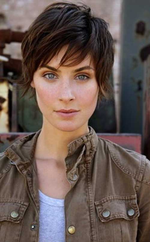 Short Pixie Haircuts with Side Apart
