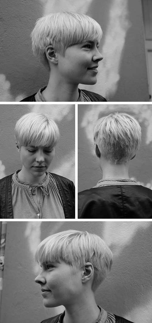 Sweet Pixie Hairstyles with Blonde Hair
