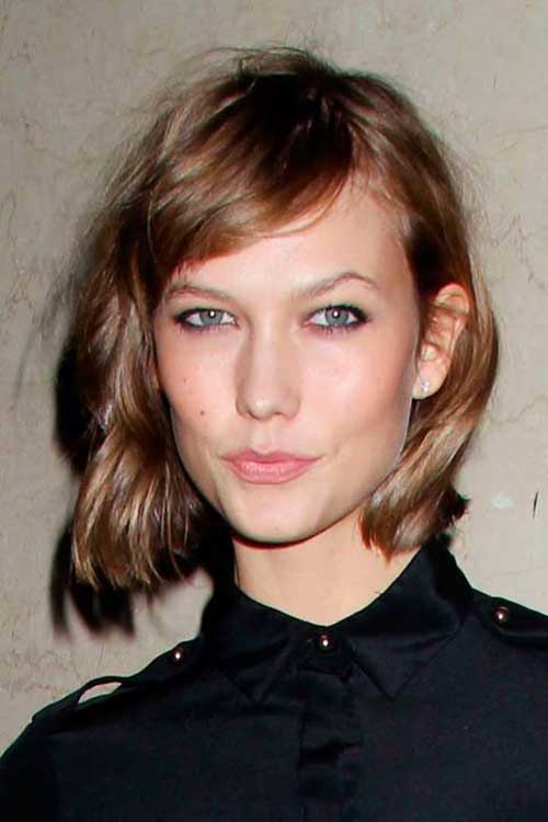 Karlie Kloss Short Bob Hair Shoulder Length Layered Hairstyles