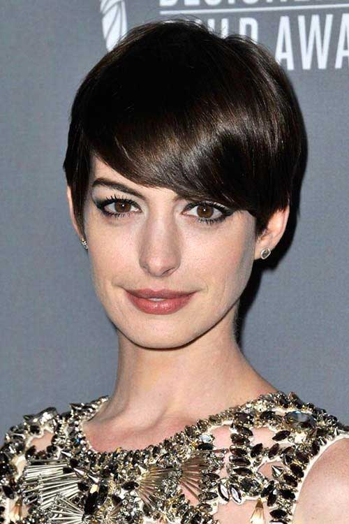Anne Hathaway Fizzy Pixie Hair Fizzy Pixie Hair Style
