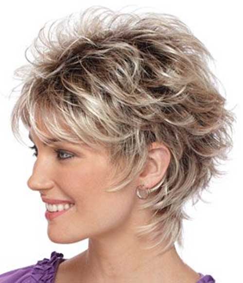 Short Layered Cut with Curls