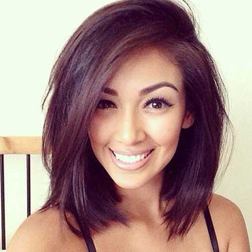 Dark Hair Color for Mid Lenght Bob