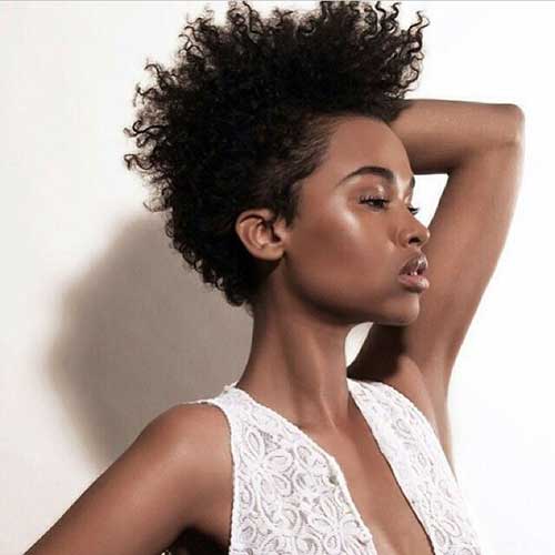 Natural Hair Tapered Cut for Black Women
