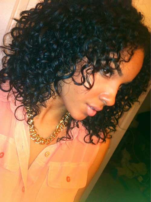 Naturally Curly Cute Short Black Hairstyles