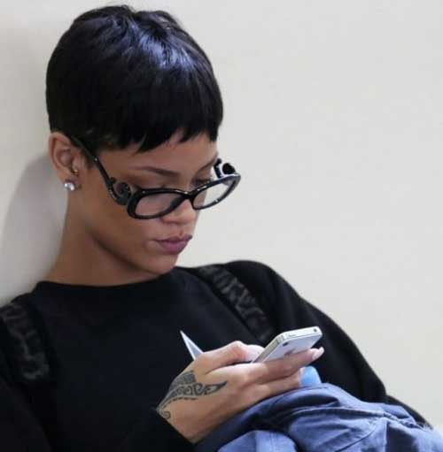 Rihanna Very Short Pixie Cuts for Women