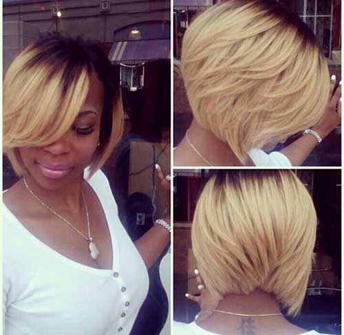 Short Blonde Ombre Bob Hairstyles