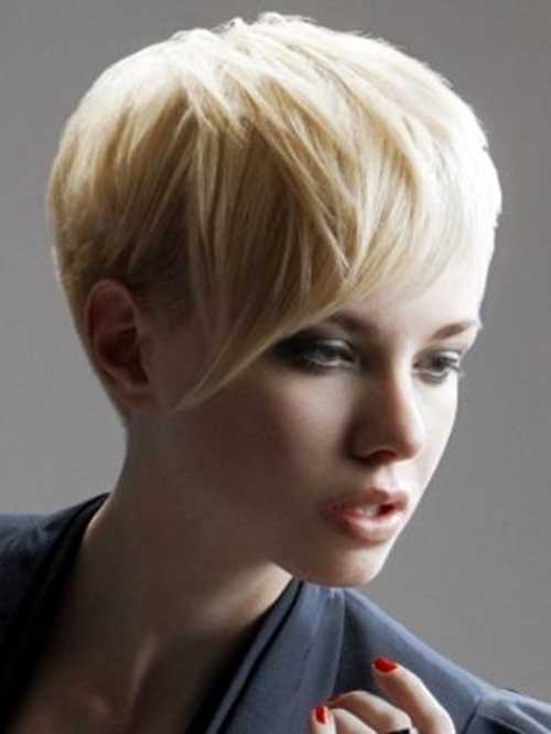 Short Straight Pixie Haircuts for Round Face