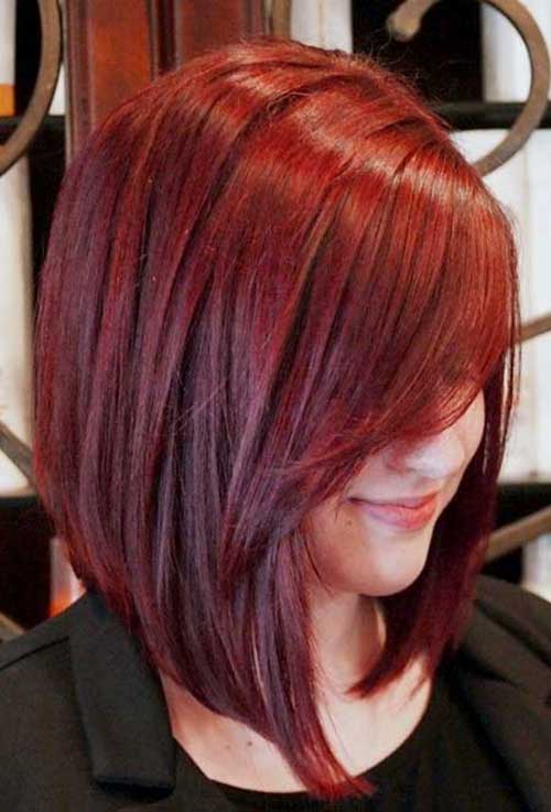 Red Hair Color Trendy Short Hairstyles
