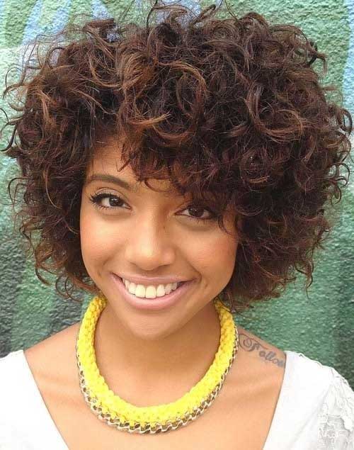 Cute Black Girl Short Curly Hairstyles 2015