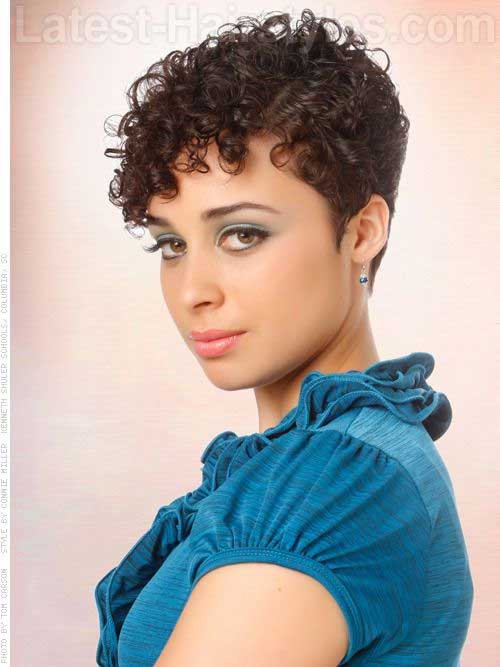 Curly Hair with Pixie Cuts Curly Very Short Pixie Cuts