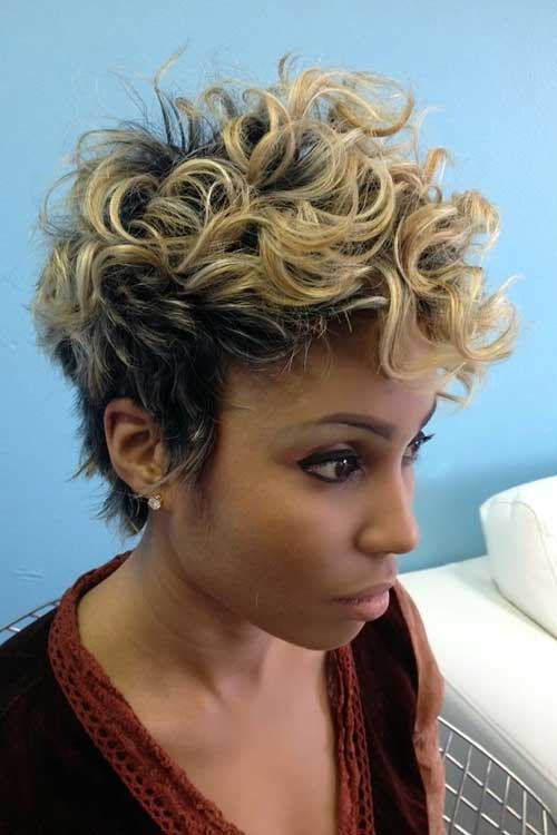 Best Curly Pixie Haircut Black Women