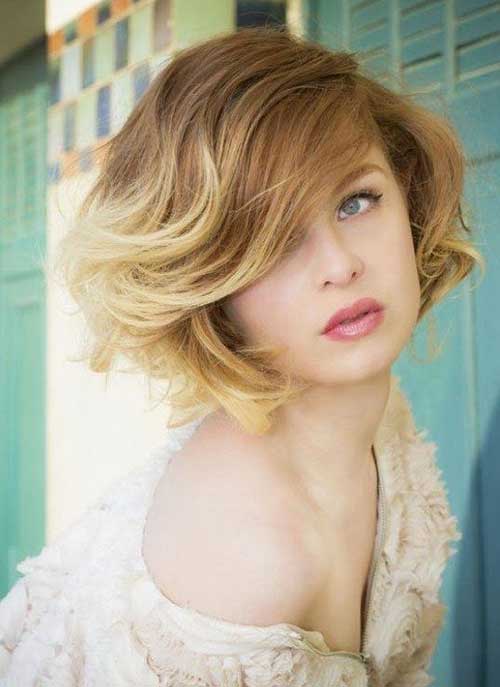 Best Short Blonde Ombre Bob Hairstyle