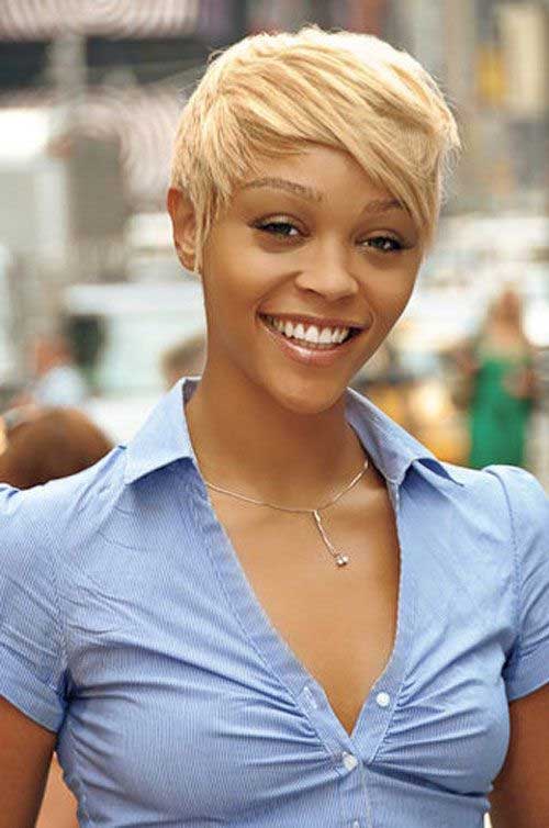 Blonde Short Quick Straight Styles for Black