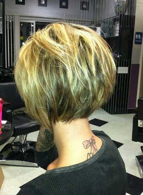 Cutest Short Bob Hairstyles 2015 Back View
