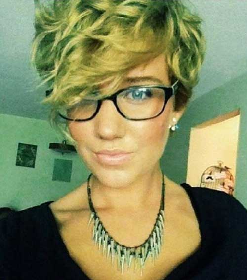Pixie Cut for Curly Blonde Hair