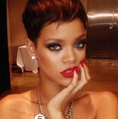 Rihanna Pixie Haircut