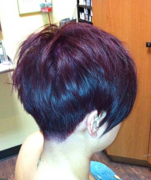 Layered Pixie Hair Cuts Back View