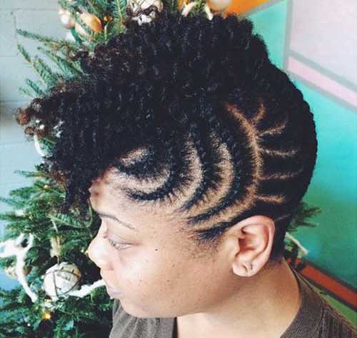 Natural Hairstyles for Black Women with Short Hair-10