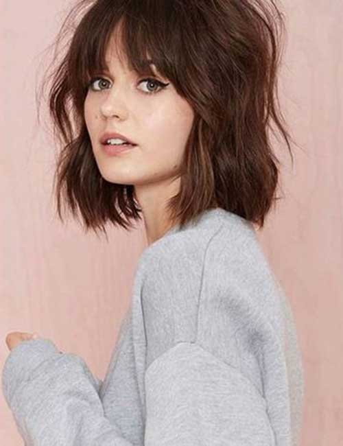 Brown Bob Messy Hairstyles