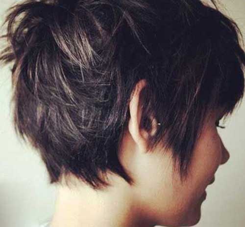Messy Pixie Hairstyles Back View