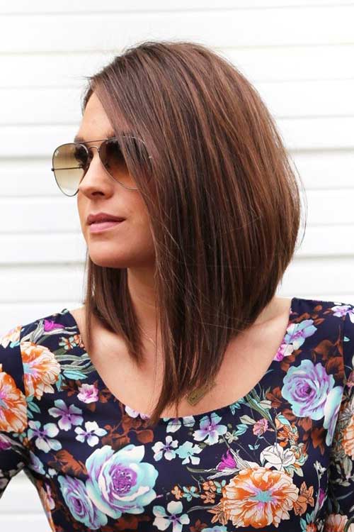 Straight Long Inverted Bob Hairstyles