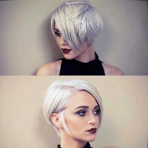 1-Short Hair with Long Bangs Short Hairstyle with Long Bangs