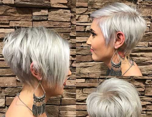 23 Short Silver Colored Hair Must-Try in 2017