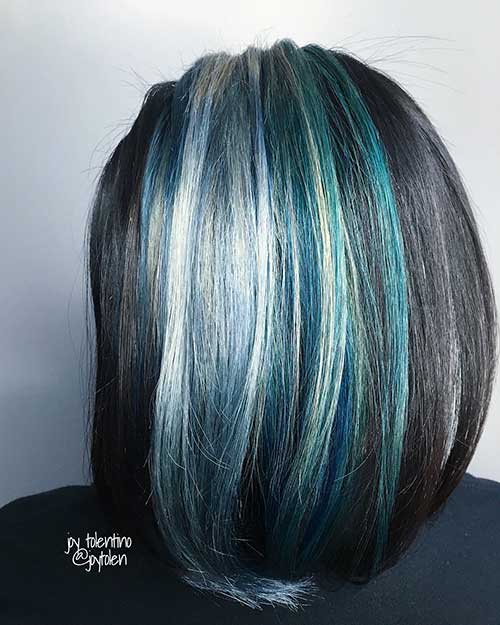 10-Short Blue Hairstyle Short Hair - 10