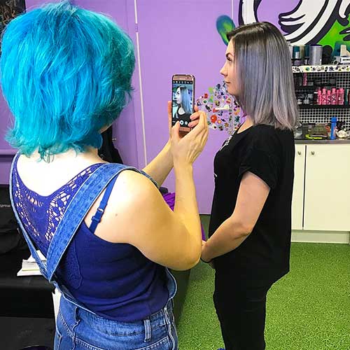 11-Short Blue Hairstyle Short Blue Hairstyle - 11