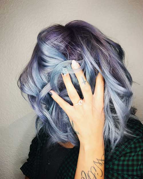 14-New Short Blue Hair New Short Blue Hair - 14