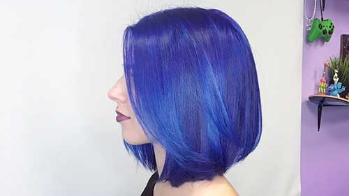 15-Short Blue Hairstyle Short Hair - 15