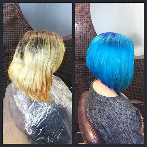 16-Short Blue Hairstyle Short Blue Hair - 16