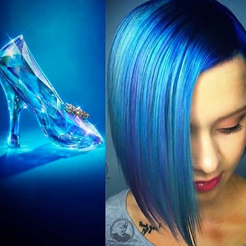 19-Short Blue Hair 2017 Short Blue Hair 2017 - 19