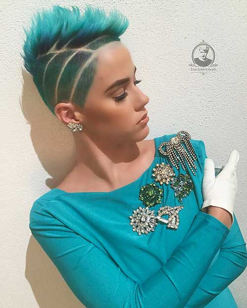 7-Short Blue Hairstyle Short Blue Hair - 7